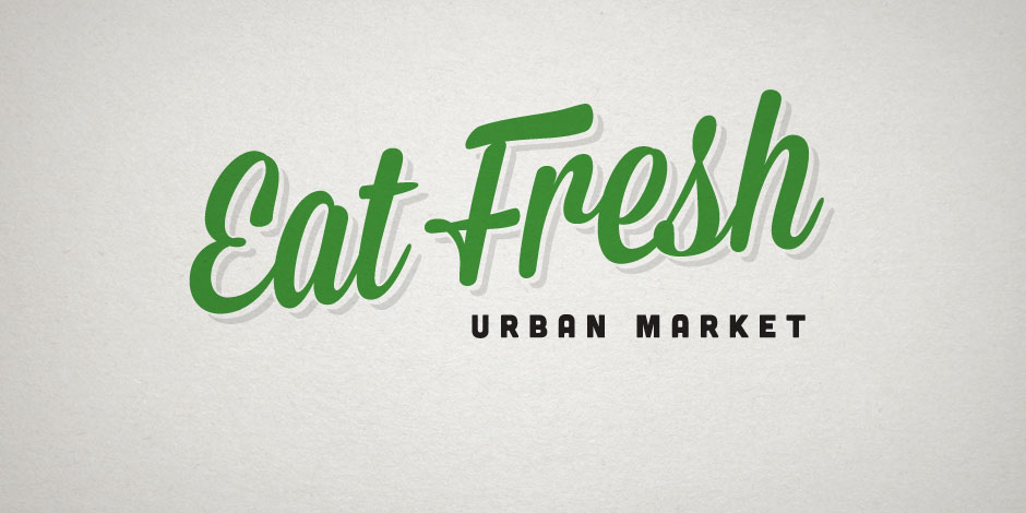 Eat Fresh Urban Market" text in green and black on a light background.